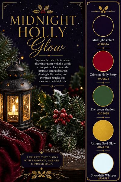 Midnight Holly Glow