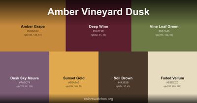 Amber Vineyard Dusk