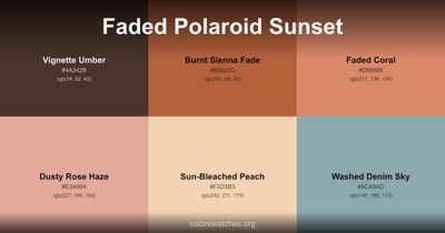 Faded Polaroid Sunset
