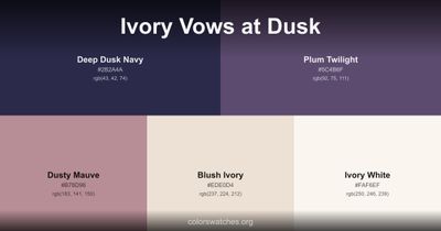 Ivory Vows at Dusk