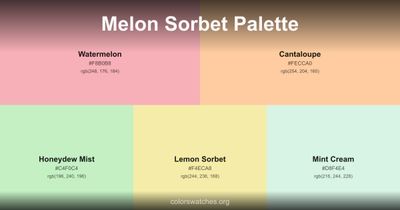 Melon Sorbet Palette