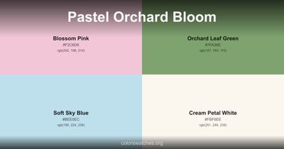 Pastel Orchard Bloom
