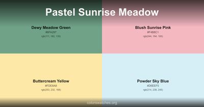 Pastel Sunrise Meadow