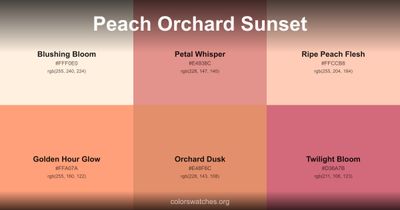 Peach Orchard Sunset