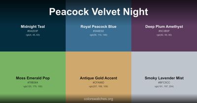 Peacock Velvet Night
