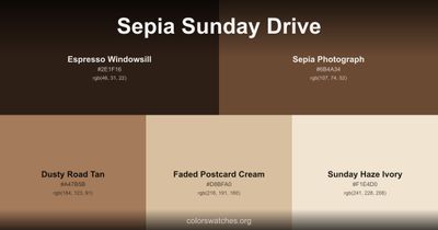 Sepia Sunday Drive