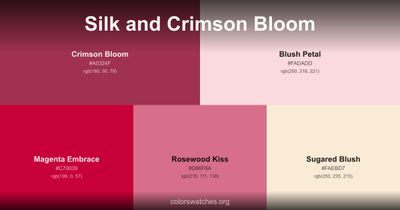 Silk and Crimson Bloom